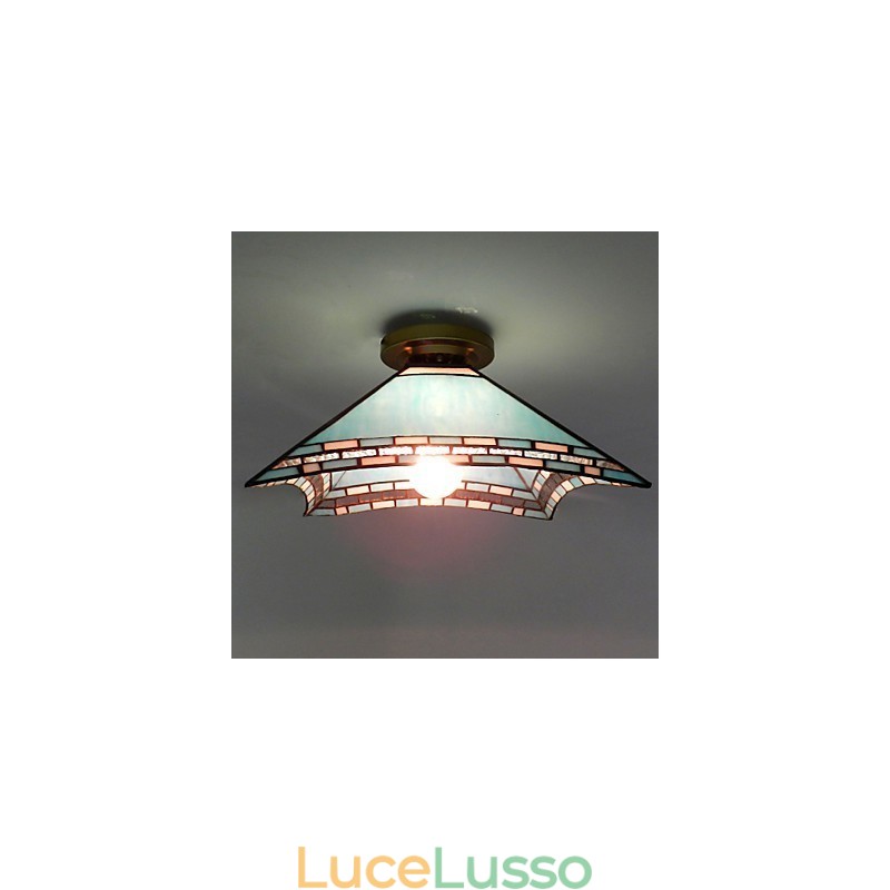 Lampada a coda di rondine da portico mediterraneo da 29,5 cm per assorbire la luce della cupola