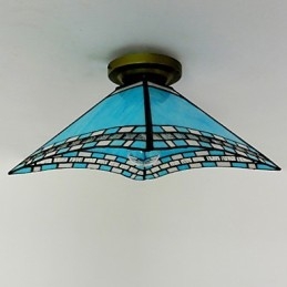 Lampada a coda di rondine da portico mediterraneo da 29,5 cm per assorbire la luce della cupola