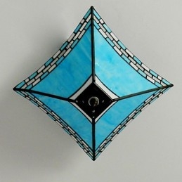 Lampada a coda di rondine da portico mediterraneo da 29,5 cm per assorbire la luce della cupola