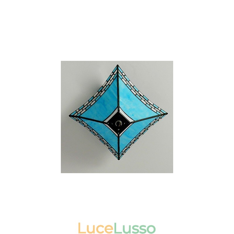 Lampada a coda di rondine da portico mediterraneo da 29,5 cm per assorbire la luce della cupola