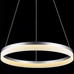 Lampada a sospensione rotonda moderna in acrilico, lampade da soffitto di lusso con anello singolo