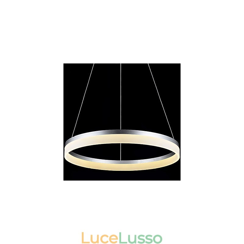 Lampada a sospensione rotonda moderna in acrilico, lampade da soffitto di lusso con anello singolo