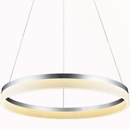 Lampada a sospensione rotonda moderna in acrilico, lampade da soffitto di lusso con anello singolo