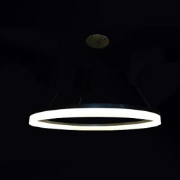 Lampada a sospensione rotonda moderna in acrilico, lampade da soffitto di lusso con anello singolo