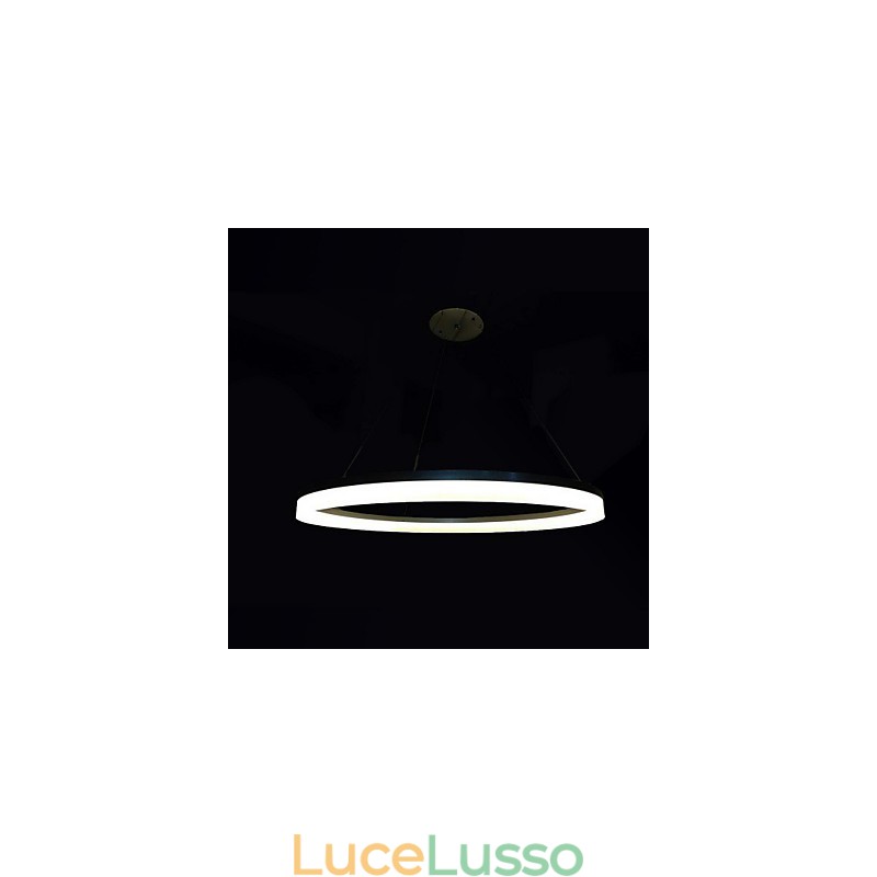 Lampada a sospensione rotonda moderna in acrilico, lampade da soffitto di lusso con anello singolo