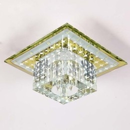 Lampada da soffitto in cristallo Faretto SMD 3W Lampada creativa Tubo luminoso Luce colorata Cupola luminosa