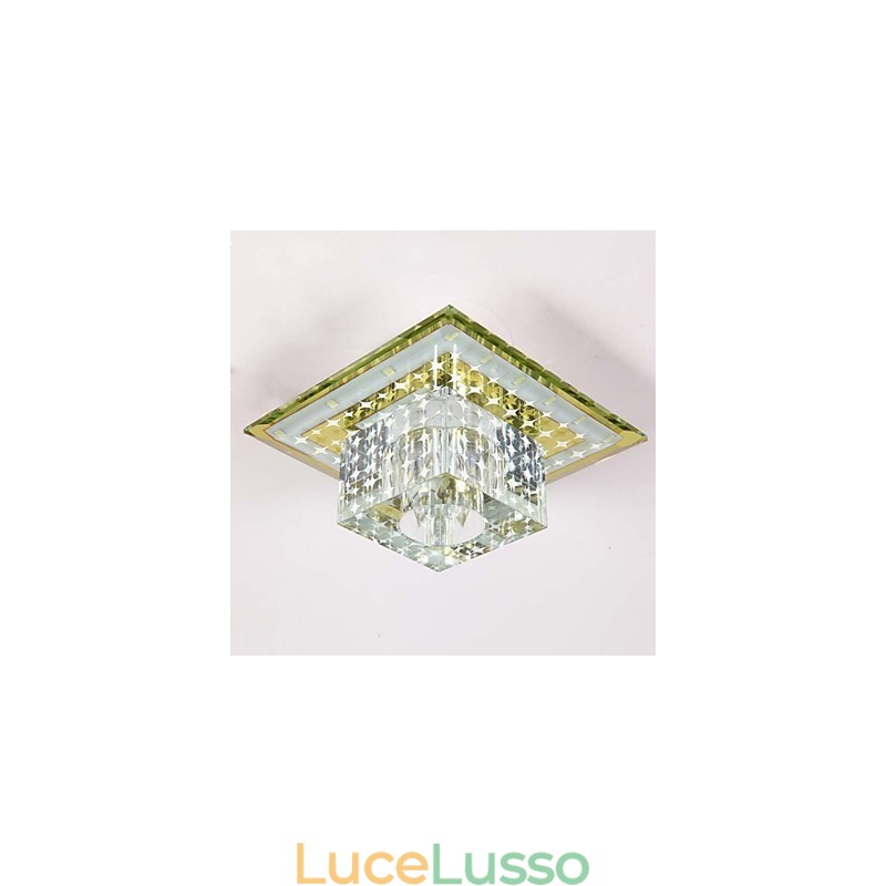 Lampada da soffitto in cristallo Faretto SMD 3W Lampada creativa Tubo luminoso Luce colorata Cupola luminosa