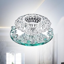 Moderno contemporaneo cristallo mini stile metallo cromato montaggio a filo