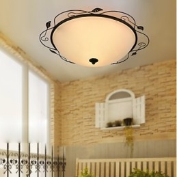 Lampada a cupola con luce di assorbimento rurale classica in stile europeo da 32 cm