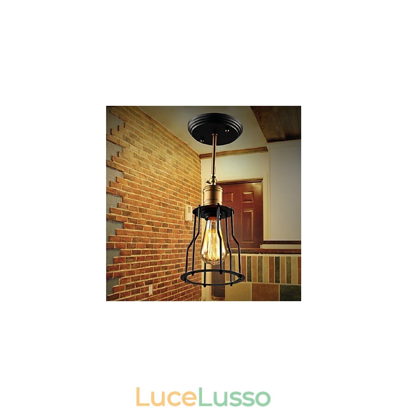 Montaggio a filo Tradizionale Classico Rustico Lodge Vintage Retro Country Metallo