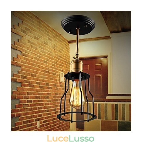 Montaggio a filo Tradizionale Classico Rustico Lodge Vintage Retro Country Metallo