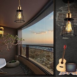 Montaggio a filo Tradizionale Classico Rustico Lodge Vintage Retro Country Metallo