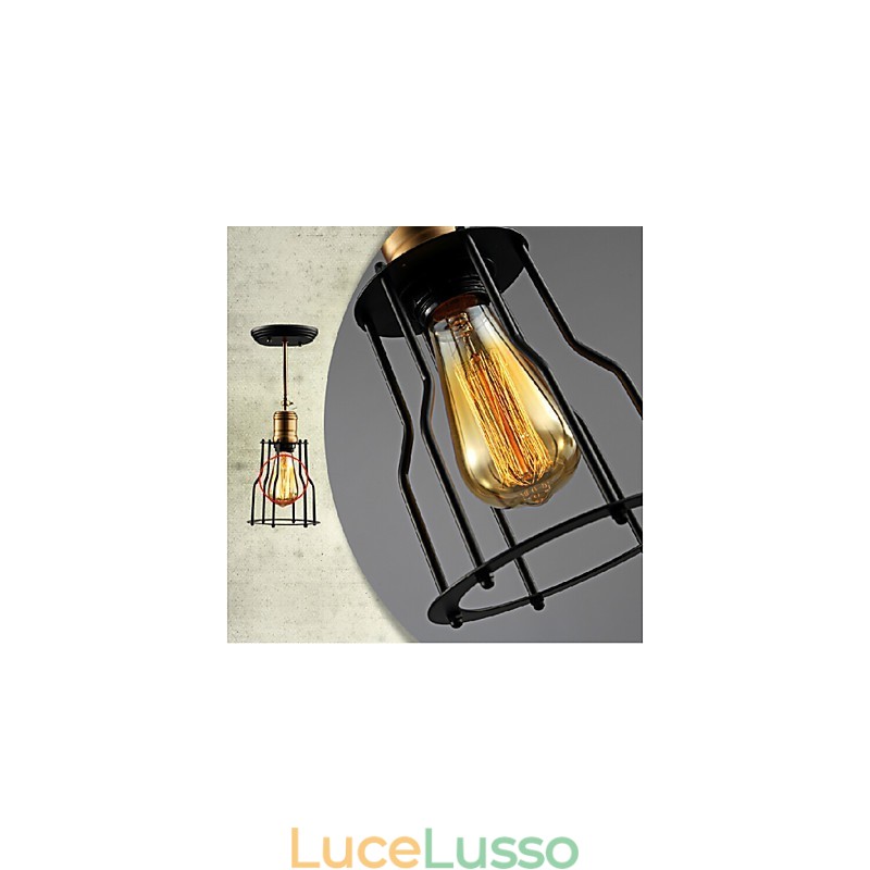 Montaggio a filo Tradizionale Classico Rustico Lodge Vintage Retro Country Metallo