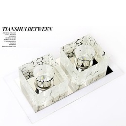 27*15*5CM Lampada da soffitto in cristallo Faretto SMD 6W Lampada creativa Tubo Luce Colorata Cupola Luce