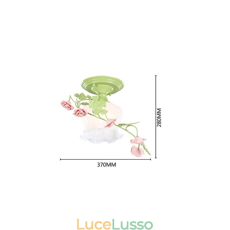 San Valentino I fiori e le piante del roseto assorbono la luce della cupola