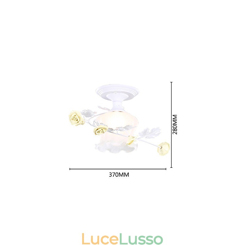 San Valentino I fiori e le piante del roseto assorbono la luce della cupola