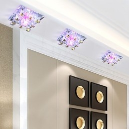 Lampada quadrata per vaiolo Luce di cristallo Luce creativa Lampada a cupola Lampada a tubo Luce