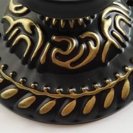 17*Lampada a cupola in vetro colorato con arti creative rurali europee assorbe la luce