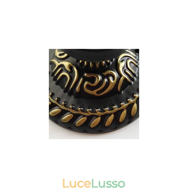 17*Lampada a cupola in vetro colorato con arti creative rurali europee assorbe la luce