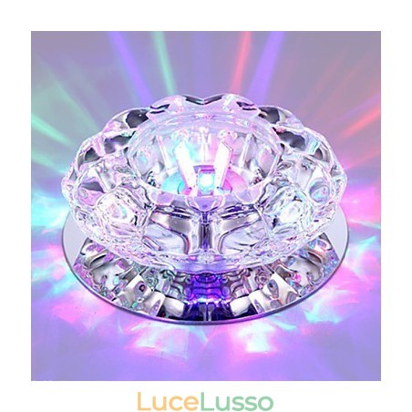 Lampada da soffitto in cristallo Faretto SMD 3W Lampada creativa Assorbe la luce della cupola Lampada da soffitto in cristallo Faretto SMD 3W Lampada creativa Assorbe la luce della cupola