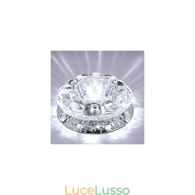 Lampada da soffitto in cristallo Faretto SMD 3W Lampada creativa Assorbe la luce della cupola
