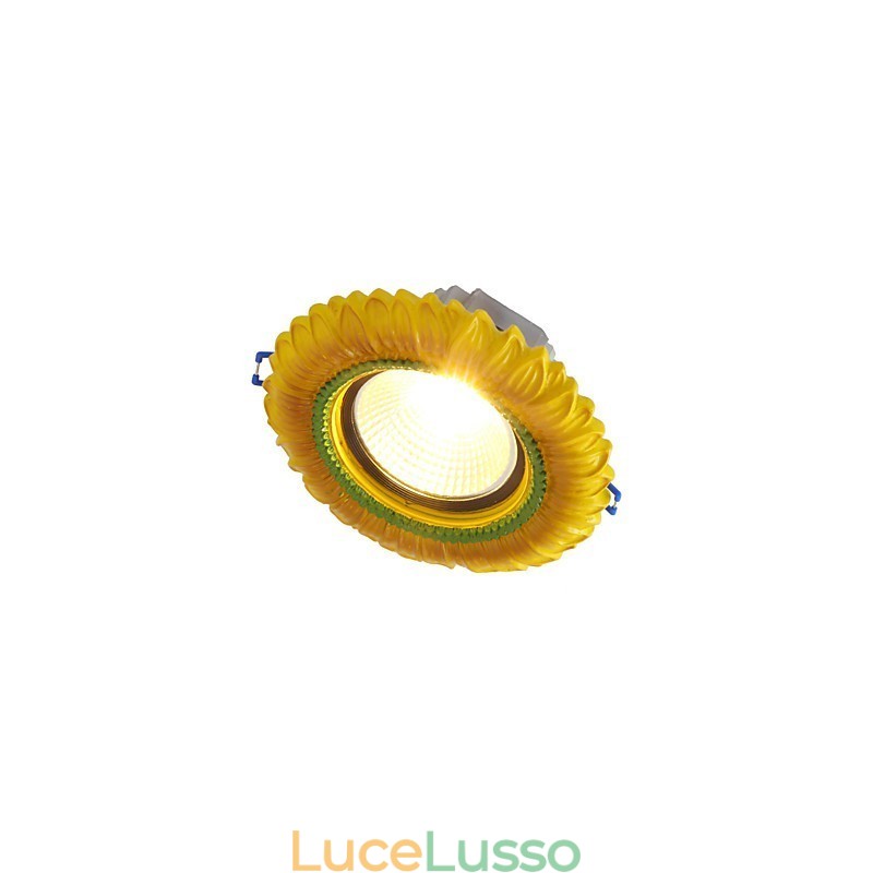 Lampada da soffitto europea da 1 watt, diametro del foro 6,7 cm, retrò mediterraneo