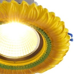 Lampada da soffitto europea da 1 watt, diametro del foro 6,7 cm, retrò mediterraneo