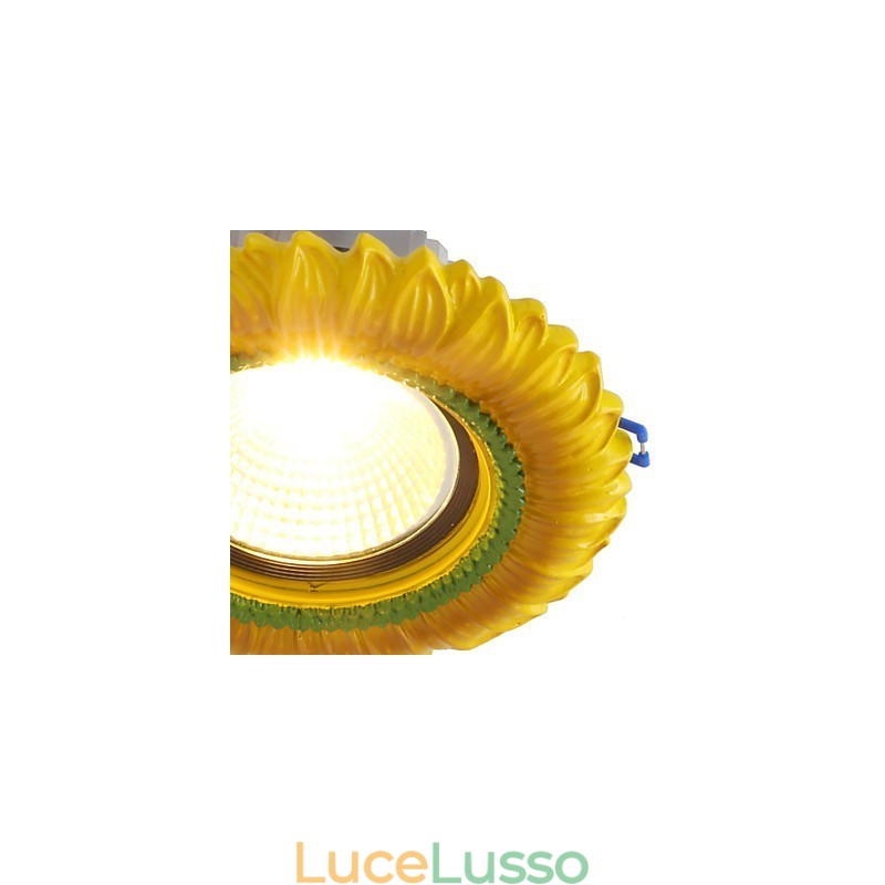 Lampada da soffitto europea da 1 watt, diametro del foro 6,7 cm, retrò mediterraneo