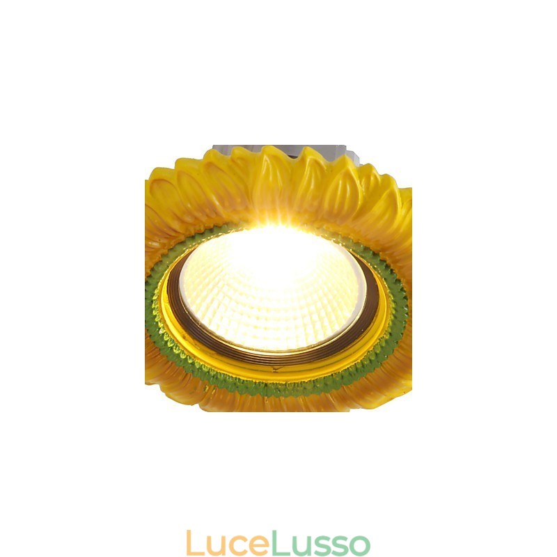 Lampada da soffitto europea da 1 watt, diametro del foro 6,7 cm, retrò mediterraneo