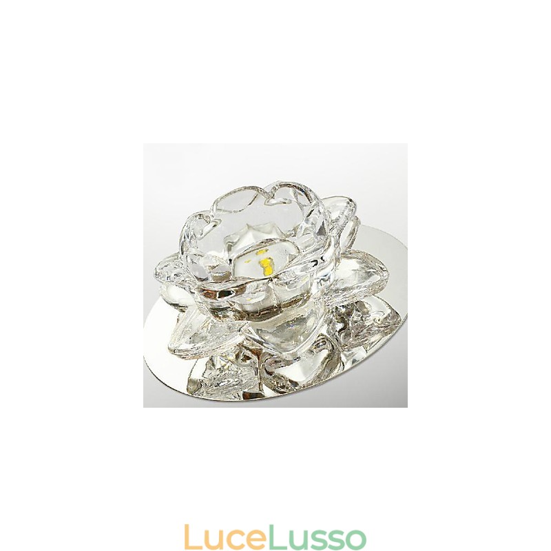 Moderno contemporaneo cristallo mini stile metallo elettroplaccato montaggio a filo