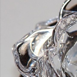 Moderno contemporaneo cristallo mini stile metallo elettroplaccato montaggio a filo