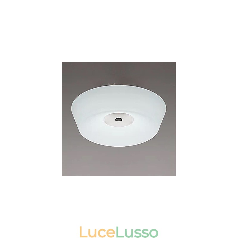 Lampada da soffitto moderna e contemporanea in metallo cromato da 77 W