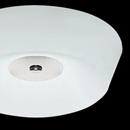 Lampada da soffitto moderna e contemporanea in metallo cromato da 77 W