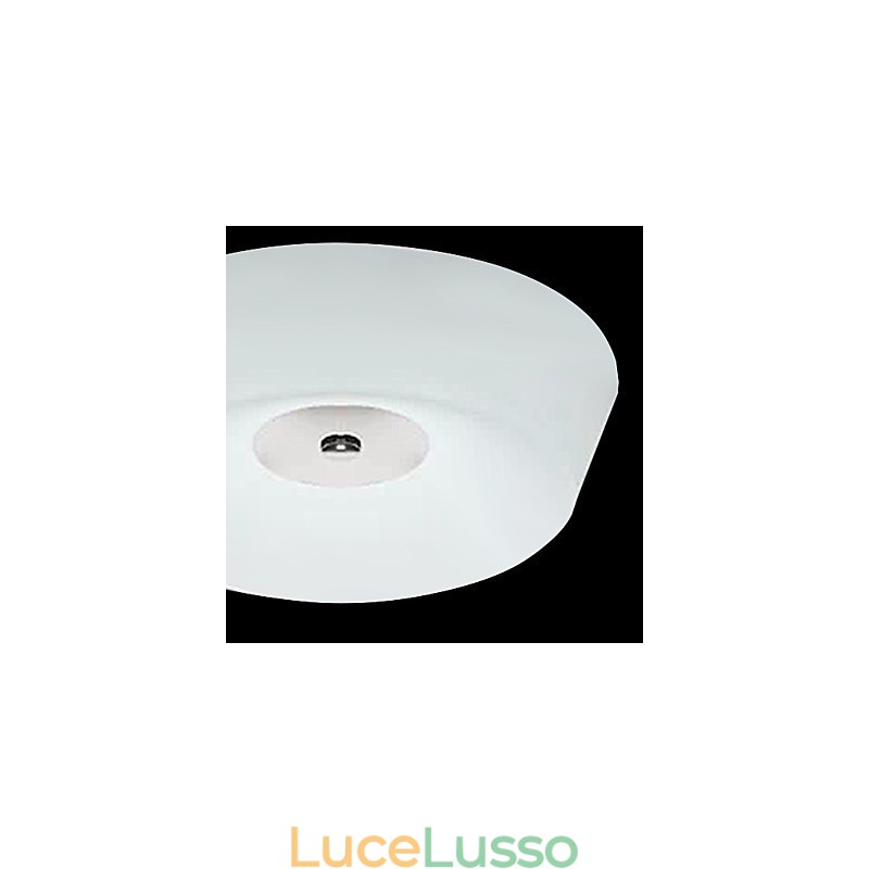 Lampada da soffitto moderna e contemporanea in metallo cromato da 77 W