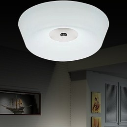 Lampada da soffitto moderna e contemporanea in metallo cromato da 77 W