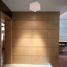 Moderno contemporaneo in cristallo stile mini montaggio a filo
