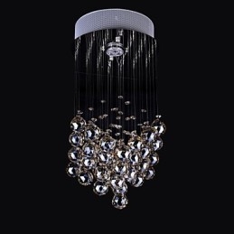 Lampadario in cristallo K9 con 1 luce chiara