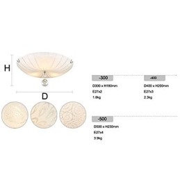 Lampada da soffitto in cristallo