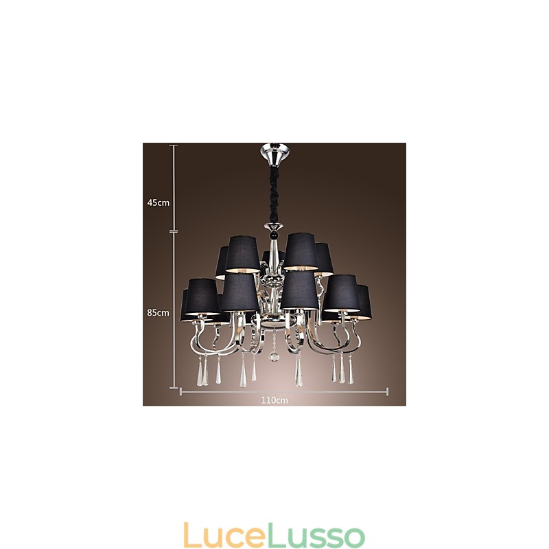 Moderno Contemporaneo Tradizionale Classico Rustico Lodge Vintage Country Isola Lampadario in metallo cromato