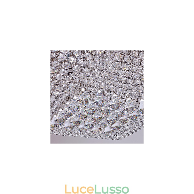 Lampada da soffitto con perline di cristallo con 45 colori