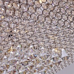 Lampada da soffitto con perline di cristallo con 45 colori