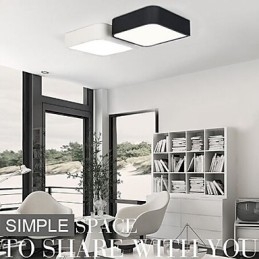 Lampada da soffitto moderna e contemporanea in metallo con verniciatura a filo