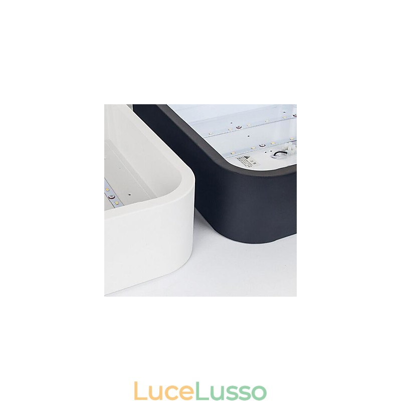 Lampada da soffitto moderna e contemporanea in metallo con verniciatura a filo