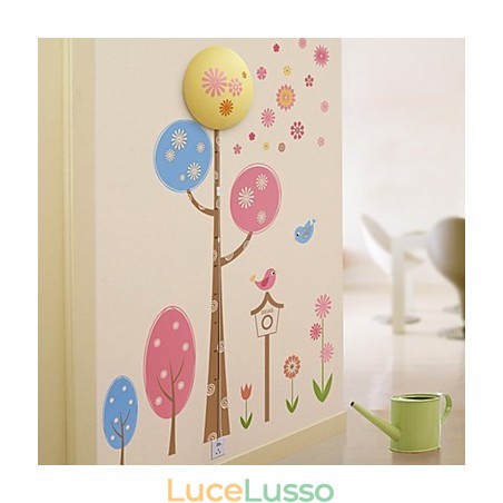Lampada da parete creativa 3D con carta da parati moderna, luce notturna, può rimuovere gli adesivi da parete Lampada da parete creativa 3D con carta da parati moderna, luce notturna, può rimuovere gli adesivi da parete