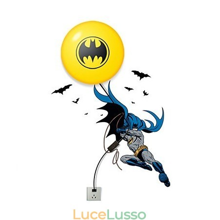 Carta da parati creativa alla moda di Batman fai da te, piccola lampada da notte, lampada da parete, luci Carta da parati creativa alla moda di Batman fai da te, piccola lampada da notte, lampada da parete, luci