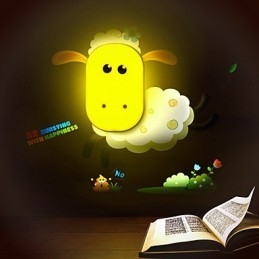 9*6*Divertente da giocare con lo spirito creativo Controllo intelligente della luce Piccola luce notturna Lampada da parete per bambini Luci