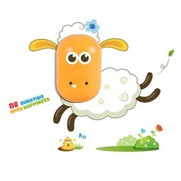 9*6*Divertente da giocare con lo spirito creativo Controllo intelligente della luce Piccola luce notturna Lampada da parete per bambini Luci
