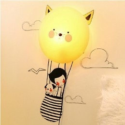 Applique da parete moderna contemporanea creativa 3D carta da parati lampada da parete luce