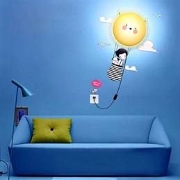 Applique da parete moderna contemporanea creativa 3D carta da parati lampada da parete luce