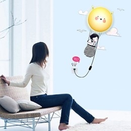 Applique da parete moderna contemporanea creativa 3D carta da parati lampada da parete luce